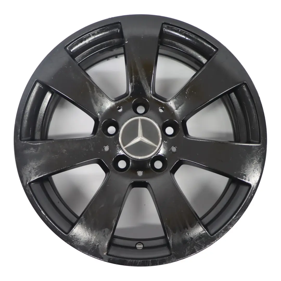  Llanta de aleación Mercedes W204 negra de 7 agujeros 16" ET:43 7J - SKU A2044011102-4 - Número de pieza A2044011102