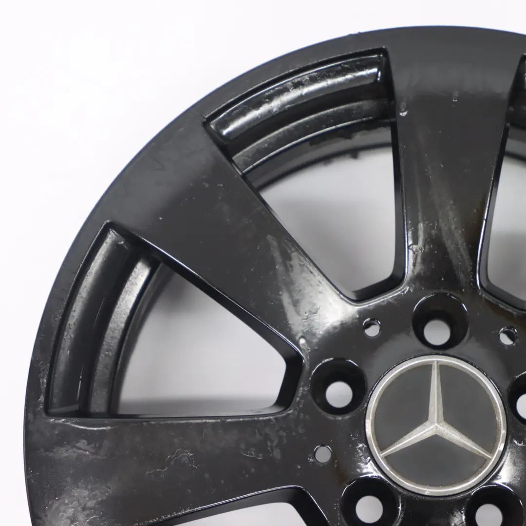 Mercedes W204 Cerchio in lega nero a 7 fori 16" ET:43 7J - SKU A2044011102-4 - Numero di parte A2044011102