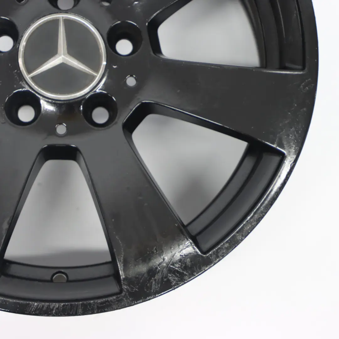Mercedes W204 jante alliage noire 7 trous 16" ET:43 7J - SKU A2044011102-4 - Numéro de pièce A2044011102