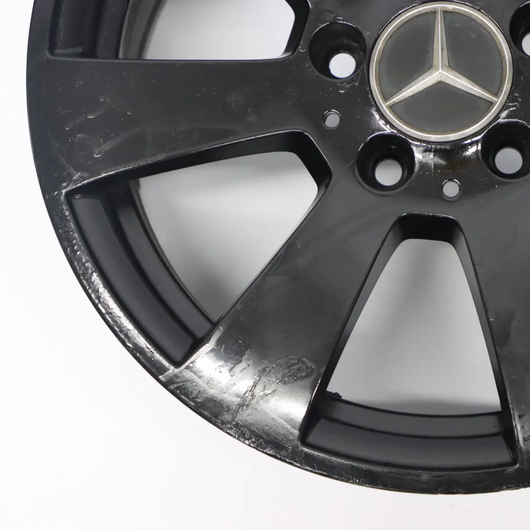 Mercedes W204 Black 7 Hole Alloy Wheel Rim 16" ET:43 7J - SKU A2044011102-5 - Part number A2044011102