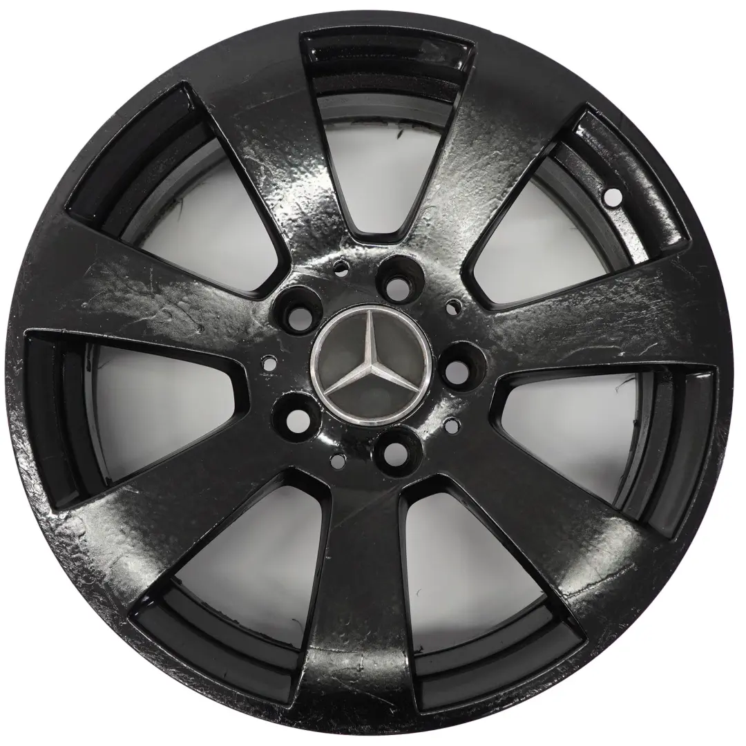 Alloy Wheel Rim 16" 7 Hole ET:43 7J to Mercedes W204 Black with Part number A2044011102 Mercedes W204 Black Alloy Wheel Rim 16" 7 Hole ET:43 7J - SKU A2044011102-6 - Part number A2044011102
