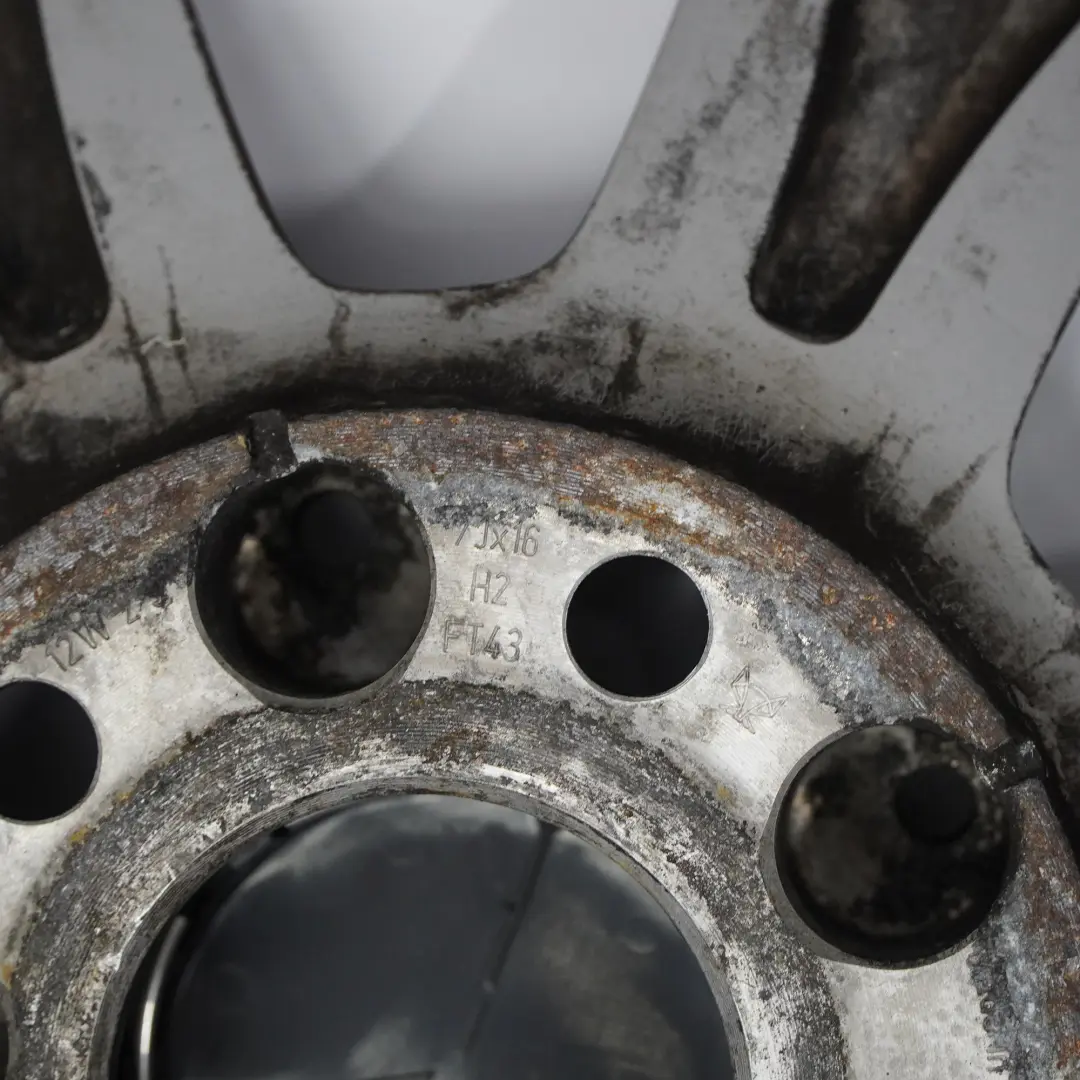 Alloy Wheel Rim 16" 7 Hole ET:43 7J to Mercedes W204 Black with Part number A2044011102 Mercedes W204 Black Alloy Wheel Rim 16" 7 Hole ET:43 7J - SKU A2044011102-6 - Part number A2044011102