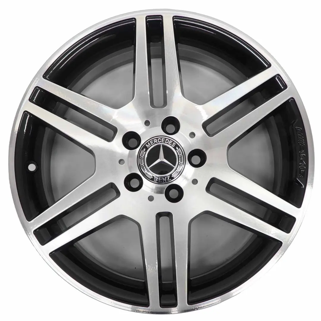 Double-Spoke Alloy Wheel Rim 17" ET:47 7,5J to Mercedes W204 AMG 6 with Part number A2044014502 Mercedes W204 AMG 6 Double-Spoke Alloy Wheel Rim 17" ET:47 7,5J - SKU A2044014502-5 - Part number A2044014502