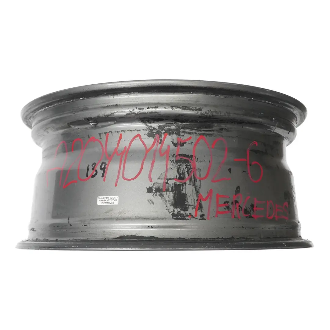 Mercedes W204 AMG Jante alliage gris 17" 6 Double-Spoke ET:47 7,5J - SKU A2044014502-6 - Numéro de pièce A2044014502
