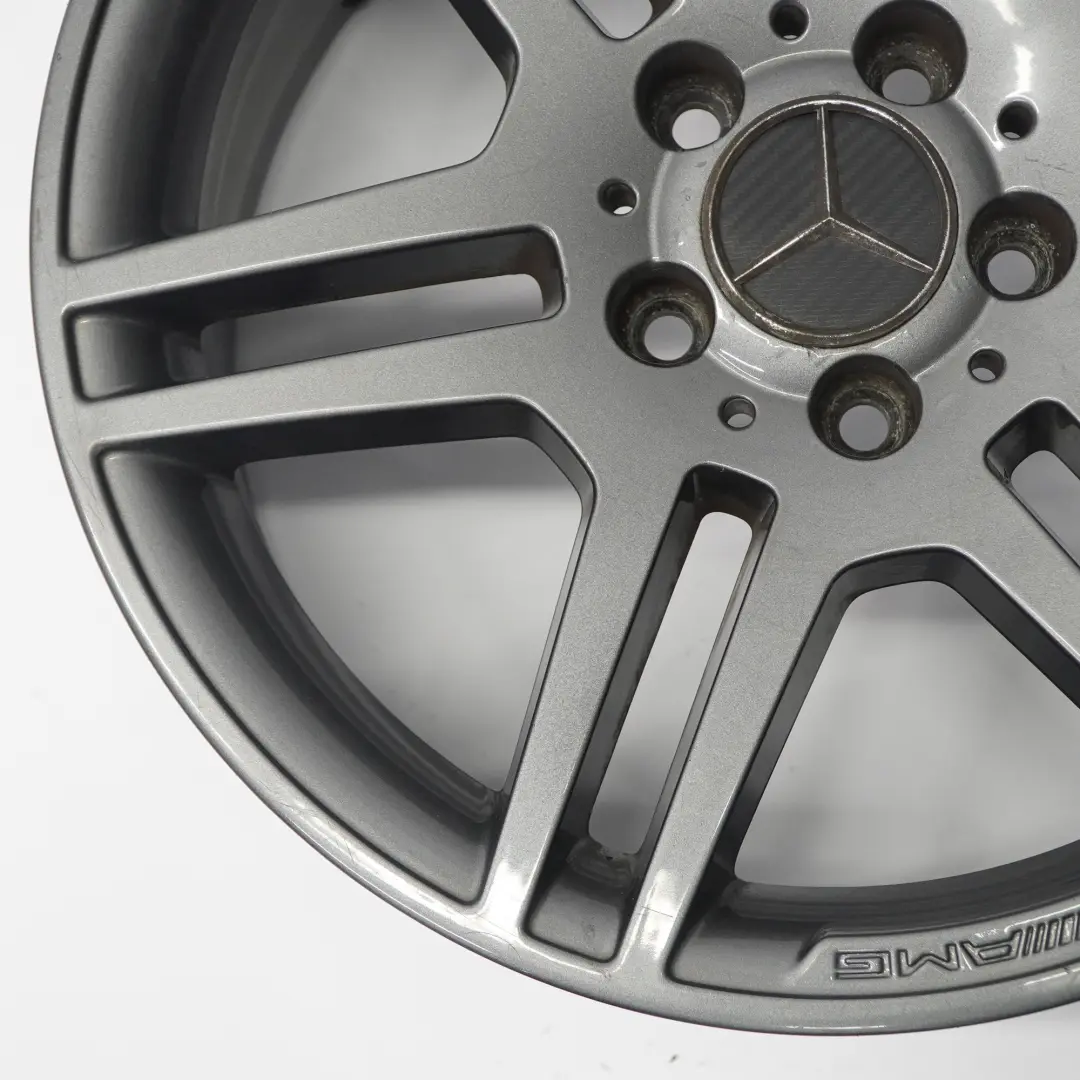 Mercedes W204 AMG Grey Alloy Wheel Rim 17" 6 Double-Spoke ET:47 7,5J - SKU A2044014502-6 - Part number A2044014502