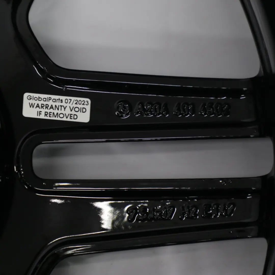  Llanta de aleación Mercedes W204 4x AMG 17" 7,5J/8,5J 6 Radios dobles pulida - SKU A2044014502/A2044014602-SET - Número de pieza A2044014502/A2044014602