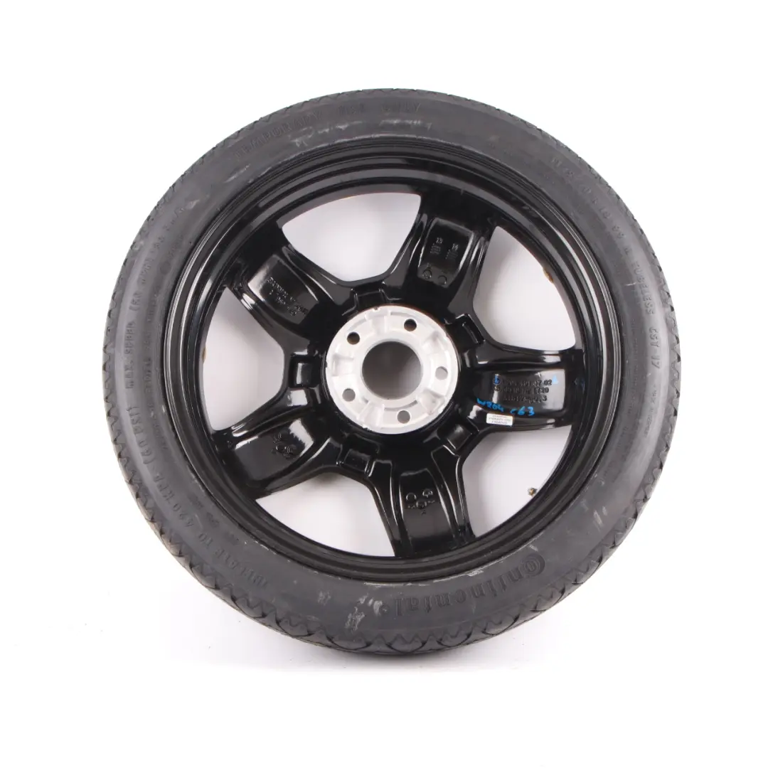 Spare Wheel Mercedes W204 C63 AMG Compact Steel R18 Tyre 125/70 to with Part number A2044014702 Spare Wheel Mercedes W204 C63 AMG Compact Steel R18 Tyre 125/70 - SKU A2044014702 - Part number A2044014702
