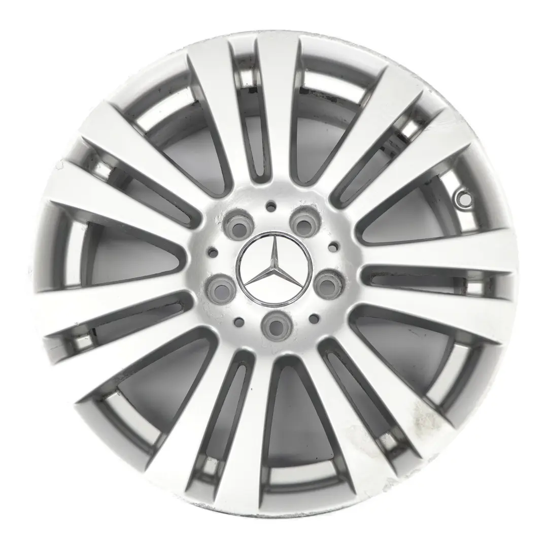 Mercedes W204 7 Double Spoke Silver Alloy Wheel Rim 17" 7,5J ET:47 - SKU A2044017402-1 - Part number A2044017402
