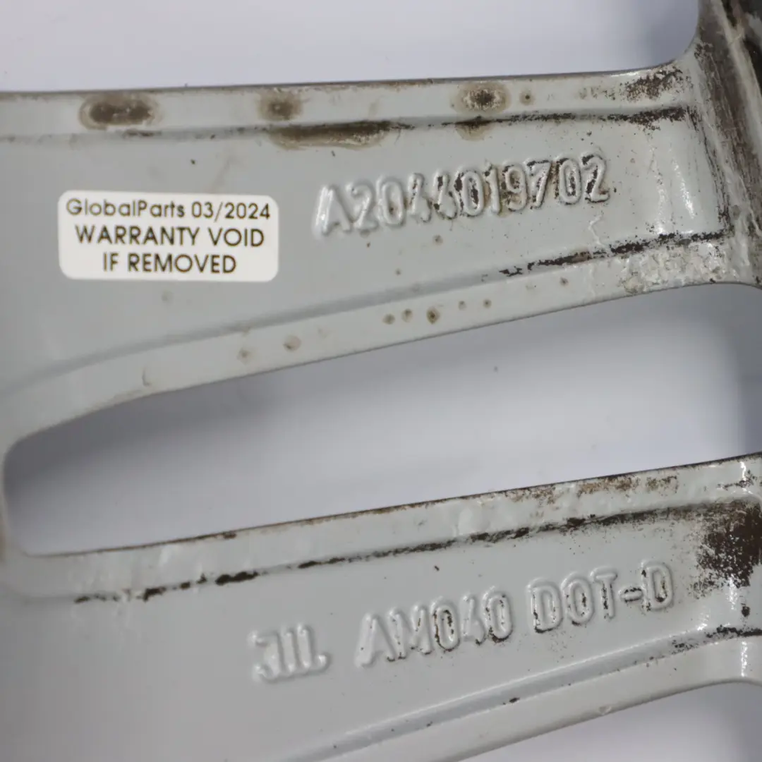 Alloy Wheel Rim 17" 8.5J ET:58 to Mercedes W204 AMG Rear Silver with Part number A2044019702 Mercedes W204 AMG Rear Silver Alloy Wheel Rim 17" 8.5J ET:58 - SKU A2044019702-1 - Part number A2044019702