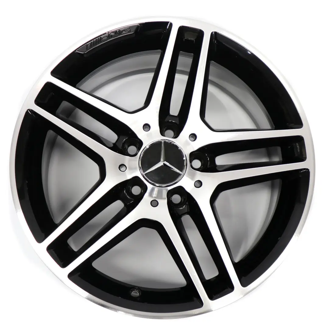 Alloy Wheel Rim 17" 8.5J ET:58 5 Double Spoke to Mercedes W204 Rear with Part number A2044019702 Mercedes W204 Rear Alloy Wheel Rim 17" 8.5J ET:58 5 Double Spoke - SKU A2044019702 - Part number A2044019702