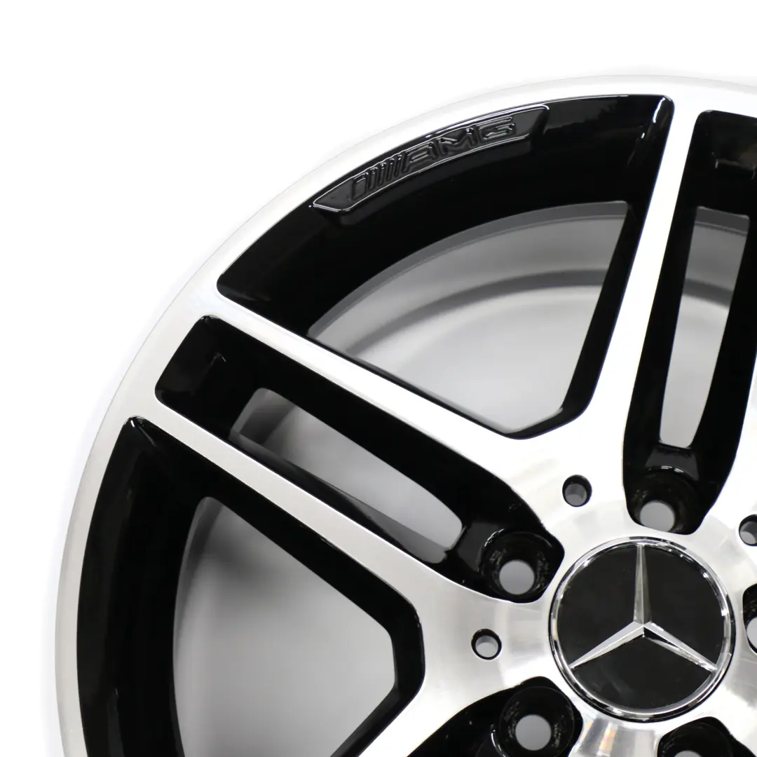 Alloy Wheel Rim 17" 8.5J ET:58 5 Double Spoke to Mercedes W204 Rear with Part number A2044019702 Mercedes W204 Rear Alloy Wheel Rim 17" 8.5J ET:58 5 Double Spoke - SKU A2044019702 - Part number A2044019702