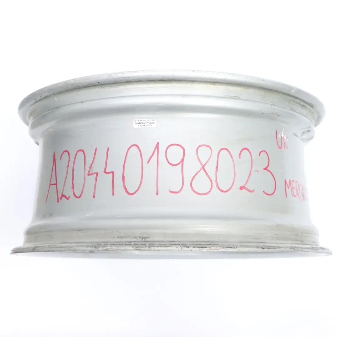 Mercedes W204 7-Spoke Front Silver AMG Alloy Wheel Rim 18" 8J ET:50 - SKU A2044019802-3 - Part number A2044019802