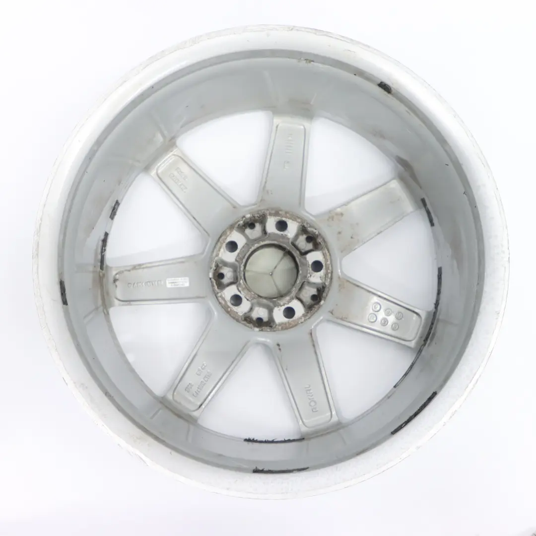 7-Spoke Front Silver AMG Alloy Wheel Rim 18" 8J ET:50 to Mercedes W204 with Part number A2044019802 Mercedes W204 7-Spoke Front Silver AMG Alloy Wheel Rim 18" 8J ET:50 - SKU A2044019802-3 - Part number A2044019802