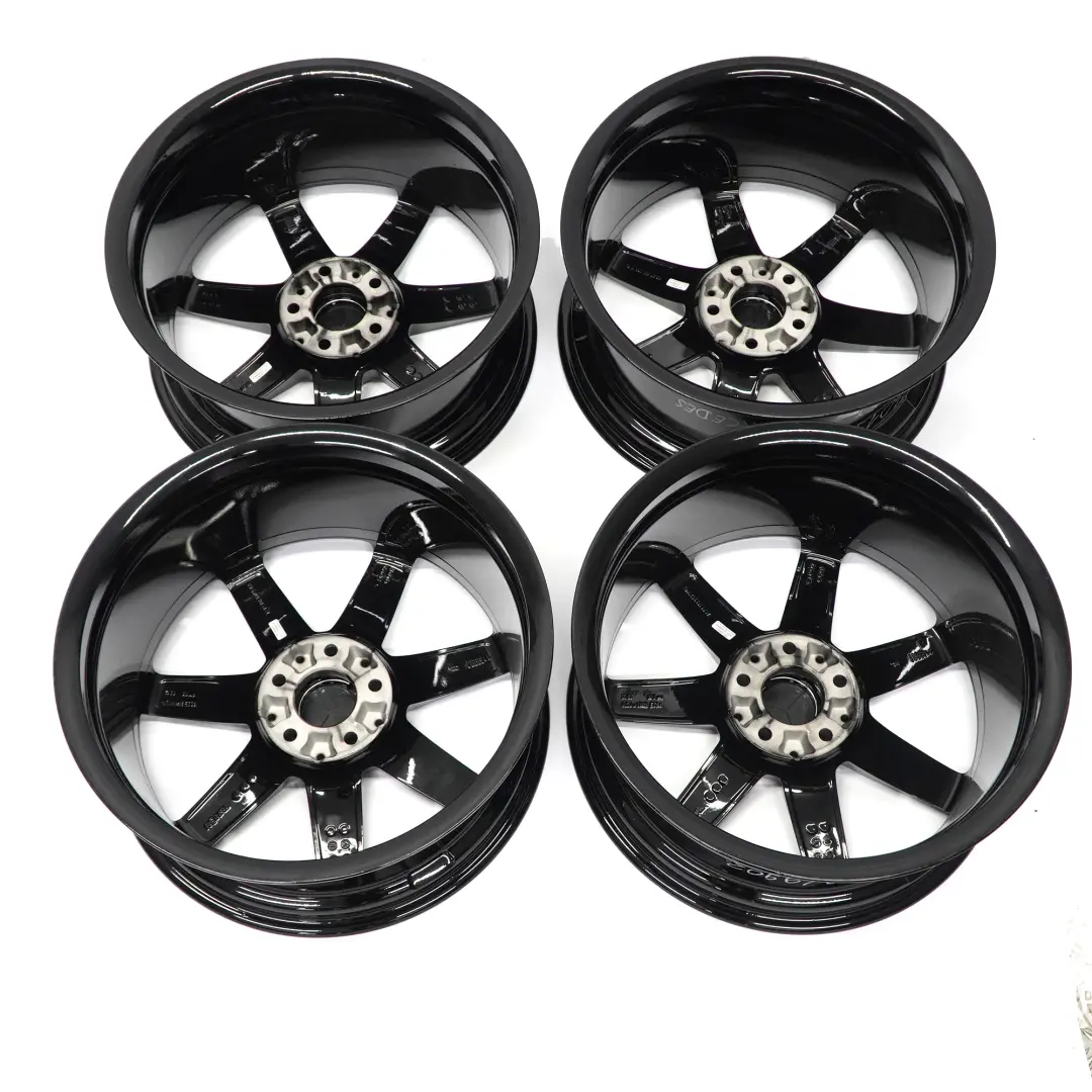 Complete Set 4x Alloy Wheel Rim 18" AMG 7 Spoke Mercedes W204 - SKU A2044019802/A2044019902 - Part number A2044019802/A2044019902