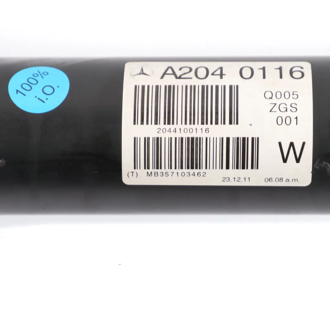 M271 Petrol Propshaft Drive Prop Shaft Transmission to Mercedes W204 with Part number A2044100116 Mercedes W204 M271 Petrol Propshaft Drive Prop Shaft Transmission - SKU A2044100116 - Part number A2044100116