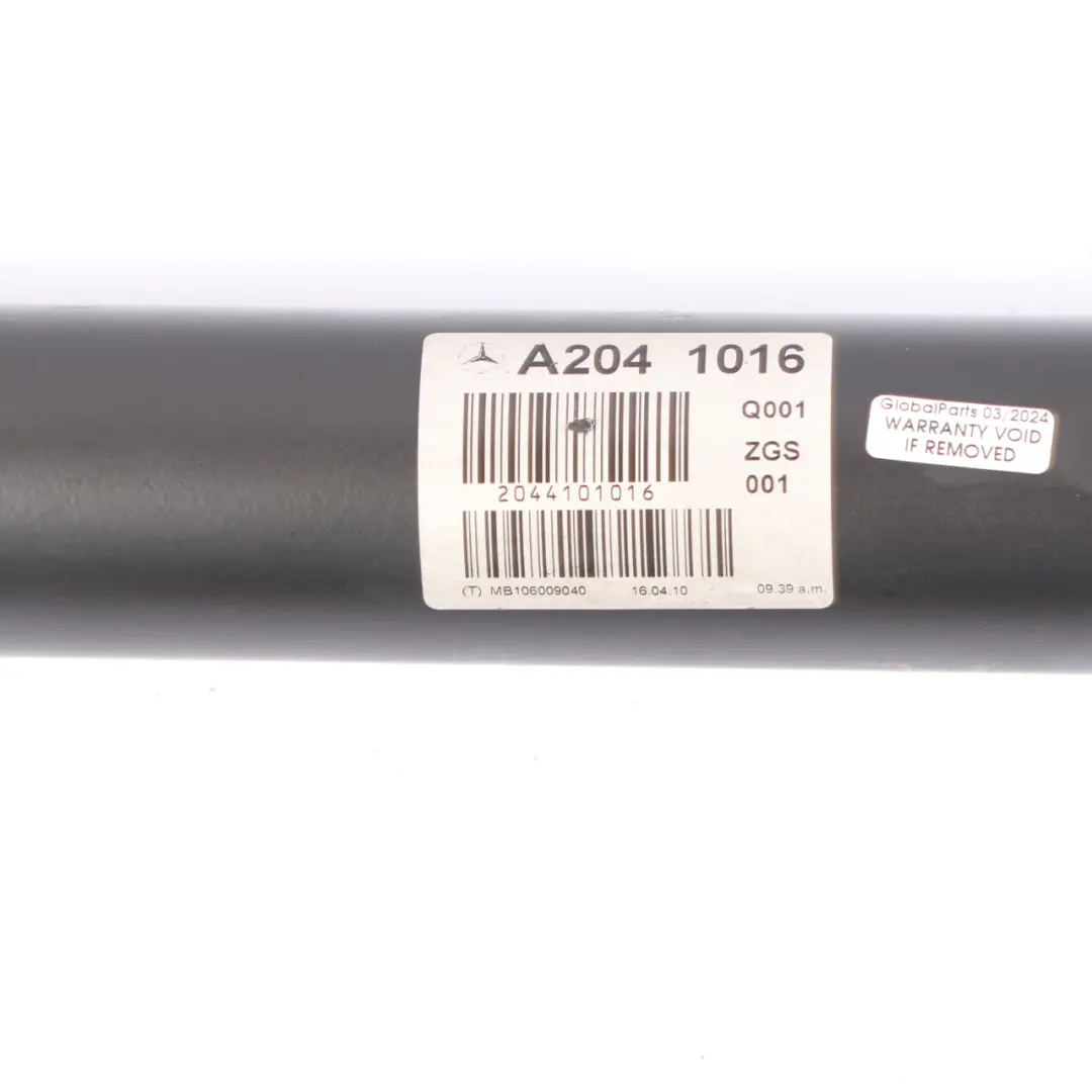 Mercedes W204 M271 Trasmissione Automatica Albero Propshaft - SKU A2044101016 - Numero di parte A2044101016