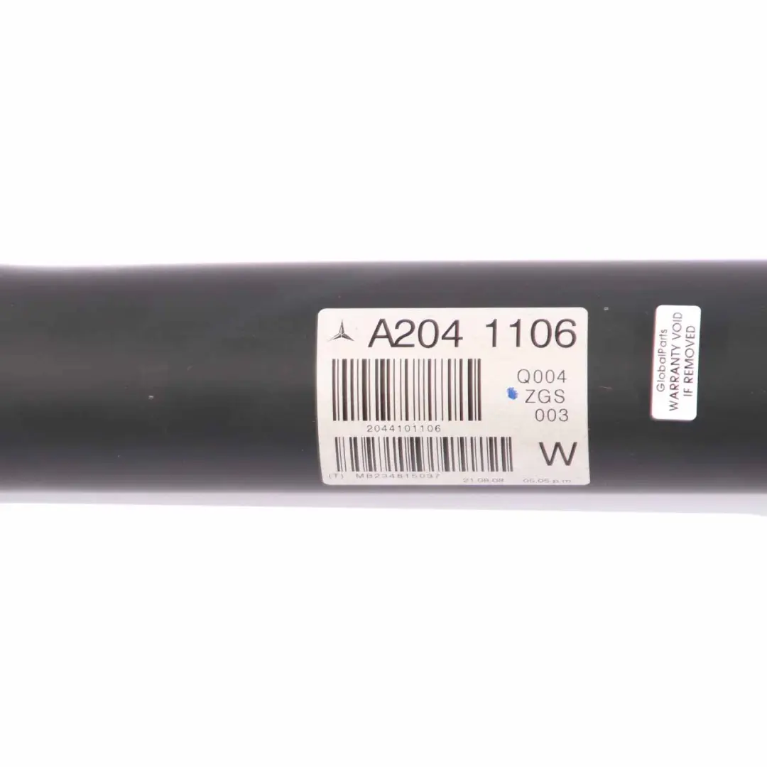 Propshaft Drive Prop Shaft Diesel Manual Transmission to Mercedes W204 with Part number A2044101106 Mercedes W204 Propshaft Drive Prop Shaft Diesel Manual Transmission - SKU A2044101106 - Part number A2044101106