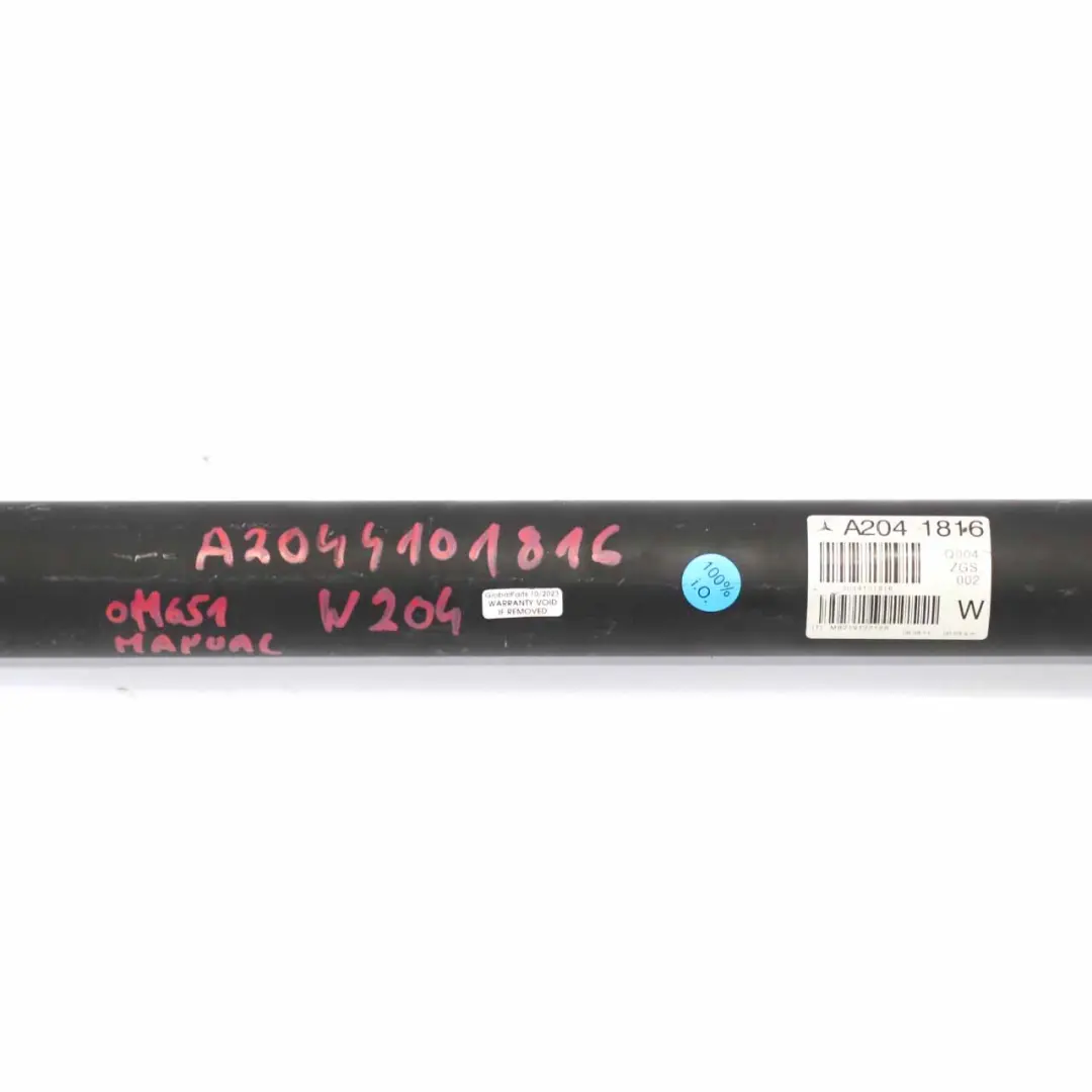  Propshaft Mercedes W204 C250 CDI OM651 Drive Prop Shaft Manual - SKU A2044101816 - Part number A2044101816
