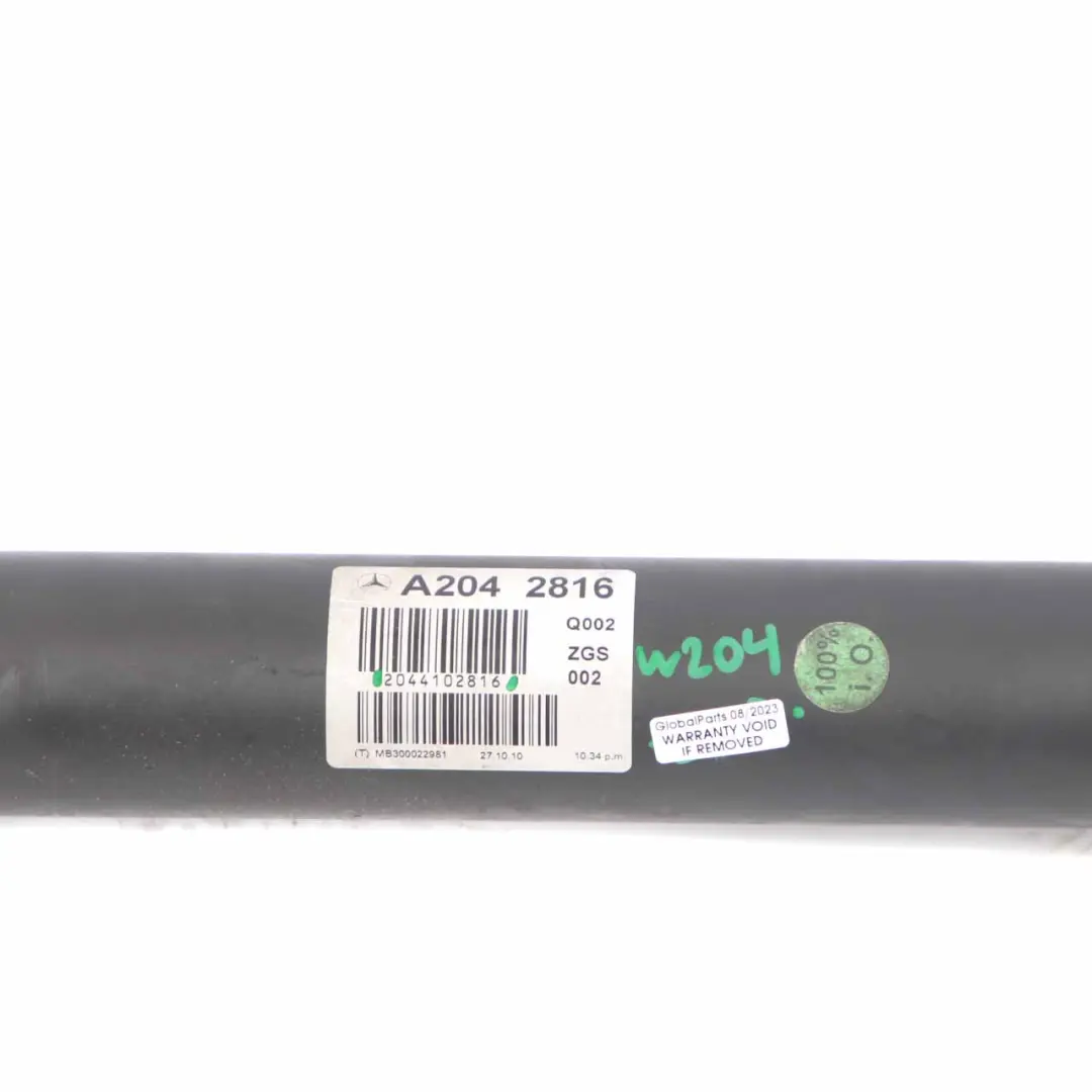  Propshaft Mercedes W204 C250 CDI OM651 Drive Prop Shaft Manual - SKU A2044102816 - Part number A2044102816