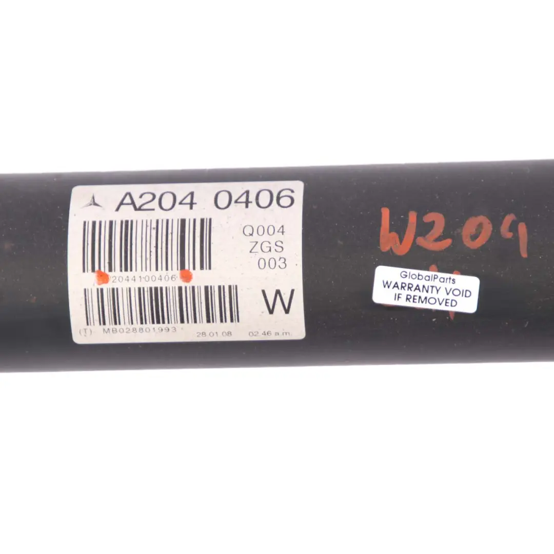 Mercedes W204 Árbol de transmisión Eje motriz Gasolina automática A2044100406 - SKU A2044105106 - Número de pieza A2044105106