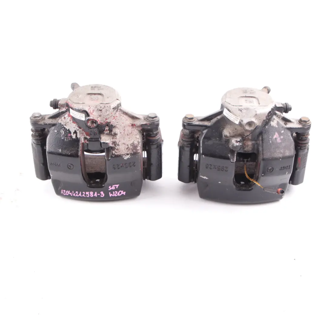 Mercedes W204 Brake Caliper Front Left Right N/O/S Wheel Brake 295X28 Set - SKU A2044212581-3 - Part number A2044212581