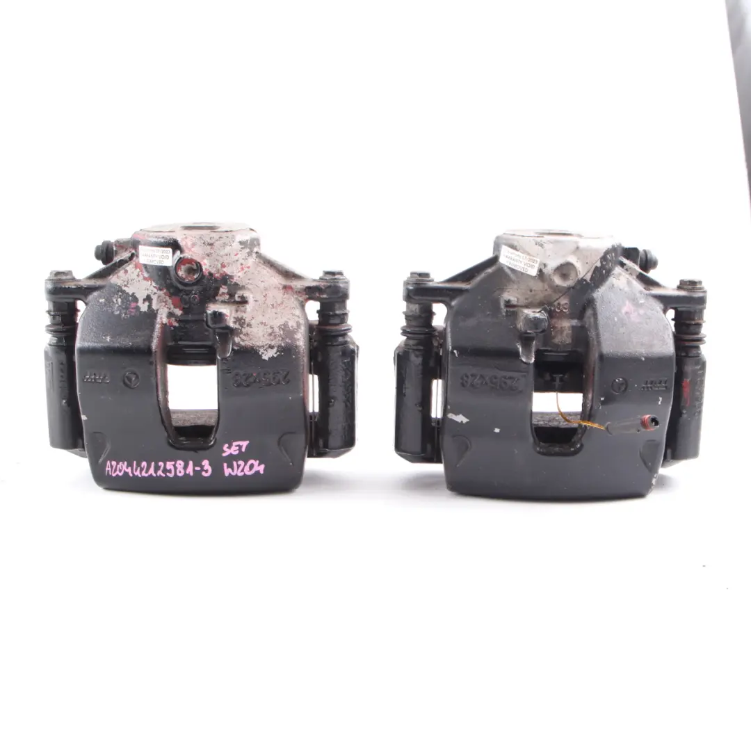 Mercedes W204 Brake Caliper Front Left Right N/O/S Wheel Brake 295X28 Set - SKU A2044212581-3 - Part number A2044212581
