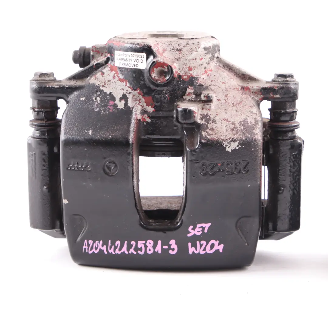Mercedes W204 Brake Caliper Front Left Right N/O/S Wheel Brake 295X28 Set - SKU A2044212581-3 - Part number A2044212581