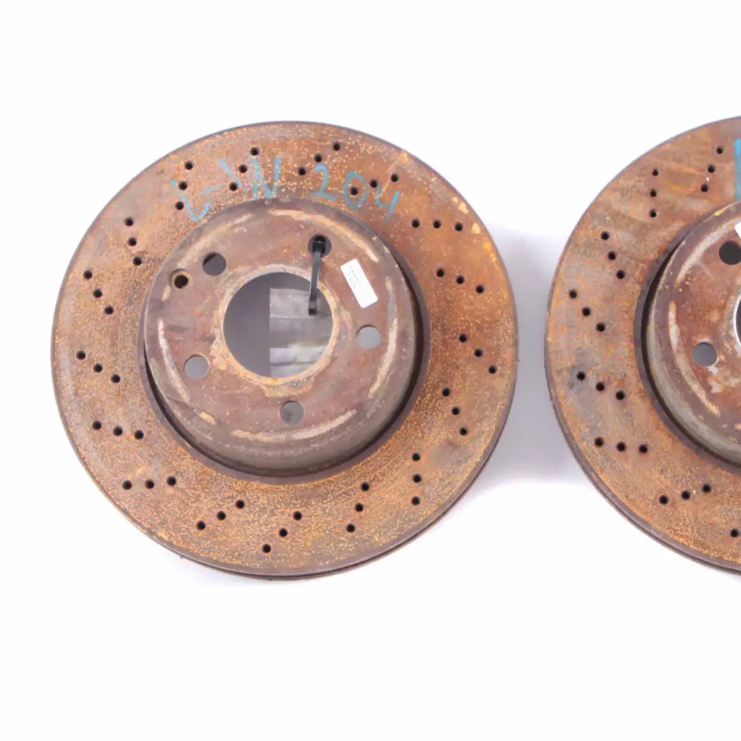 Mercedes W204 Brake Disc Set AMG Front Left Right Wheel N/O/S Braking Unit - SKU A2044213612 - Part number A2044213612