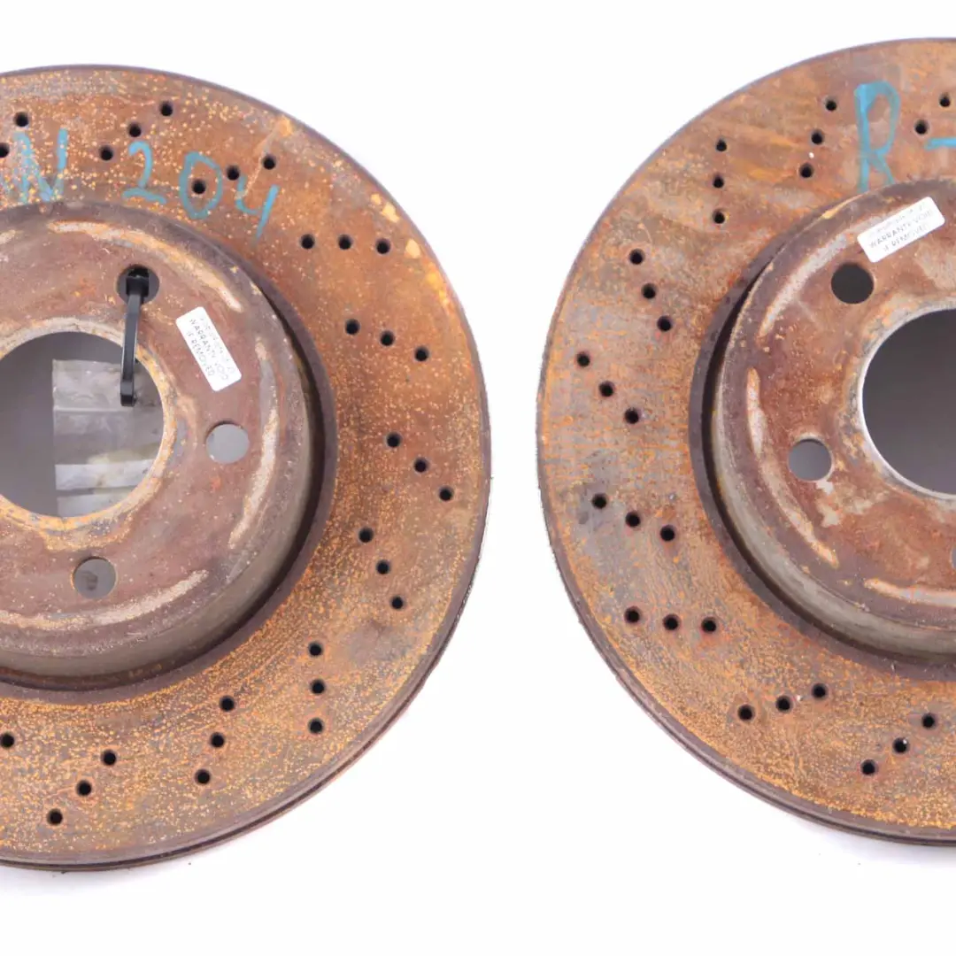 Mercedes W204 Brake Disc Set AMG Front Left Right Wheel N/O/S Braking Unit - SKU A2044213612 - Part number A2044213612