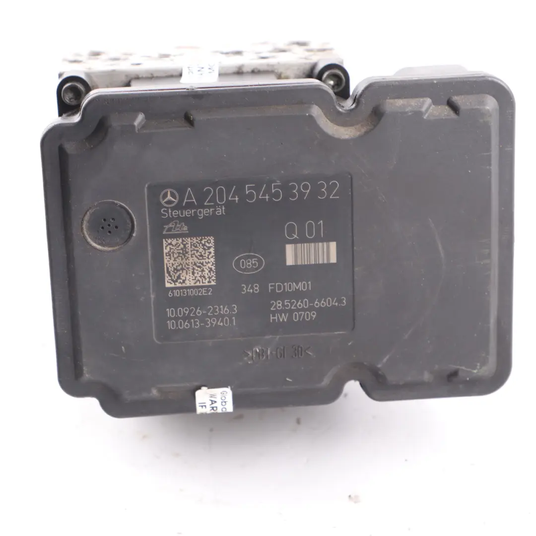 Mercedes W204 Pompe Frein ABS Unité Hydraulique Direction - SKU A2044314012 - Numéro de pièce A2044314012