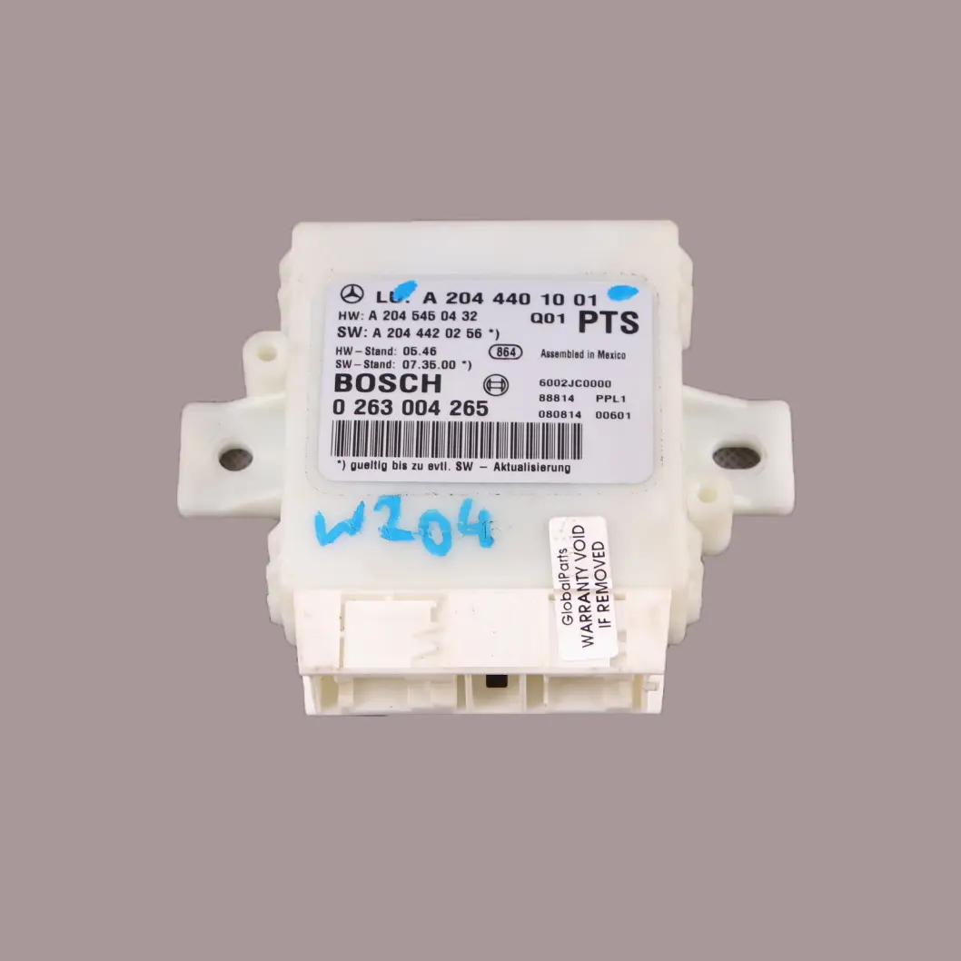  Parktronic Module Mercedes W204 PDC Parking Sensors Control Unit - SKU A2044401001 - Part number A2044401001