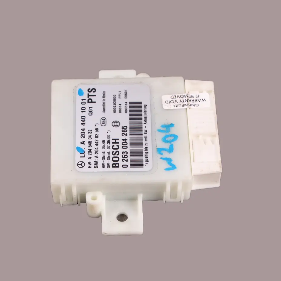 Parktronic Modul Mercedes W204 PDC Park Sensoren Steuergerät für mit Teilenummer A2044401001 Parktronic Modul Mercedes W204 PDC Park Sensoren Steuergerät - SKU A2044401001 - Teilenummer A2044401001