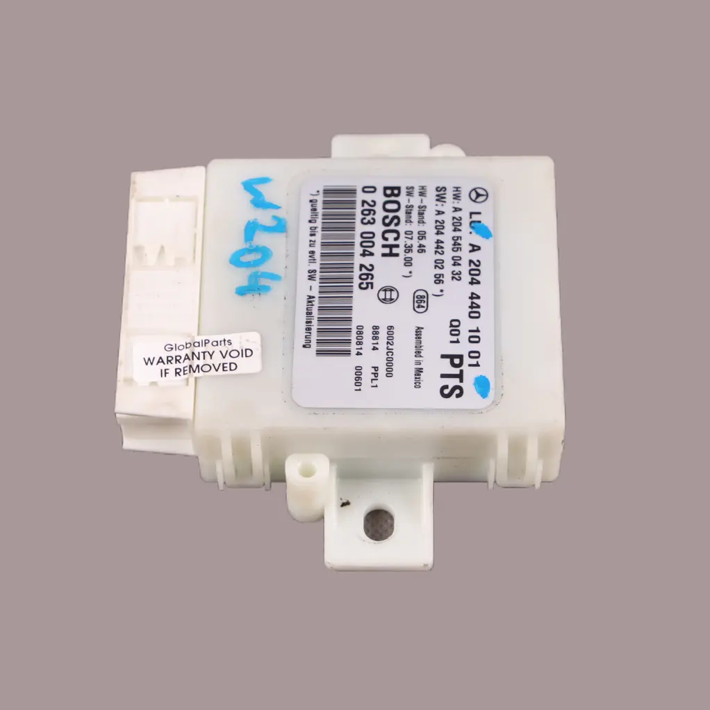  Parktronic Module Mercedes W204 PDC Parking Sensors Control Unit - SKU A2044401001 - Part number A2044401001