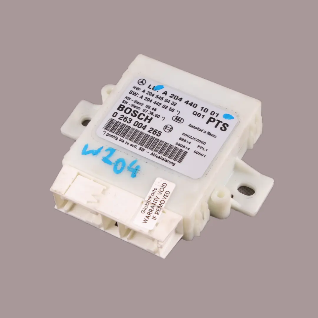 Module Parktronic Mercedes W204 PDC contrôle capteurs stationnement pour à propos du numéro de pièce A2044401001 Module Parktronic Mercedes W204 PDC contrôle capteurs stationnement - SKU A2044401001 - Numéro de pièce A2044401001