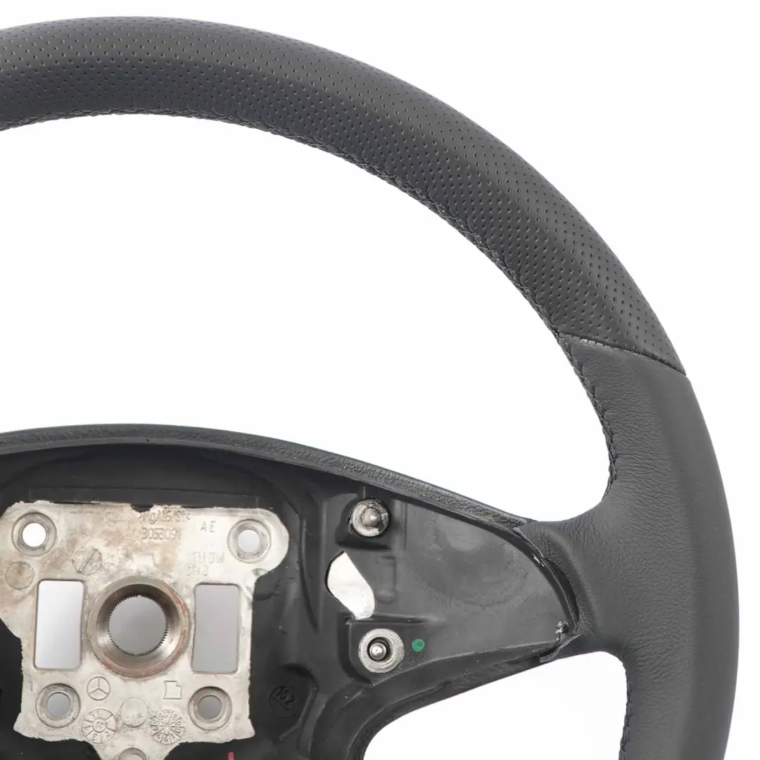  Steering Wheel Mercedes W204 NEW Black Leather with Black Threads - SKU A2044600303-1 - Part number  A2044600303