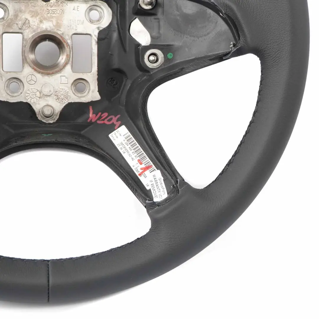  Steering Wheel Mercedes W204 NEW Black Leather with Black Threads - SKU A2044600303-1 - Part number  A2044600303