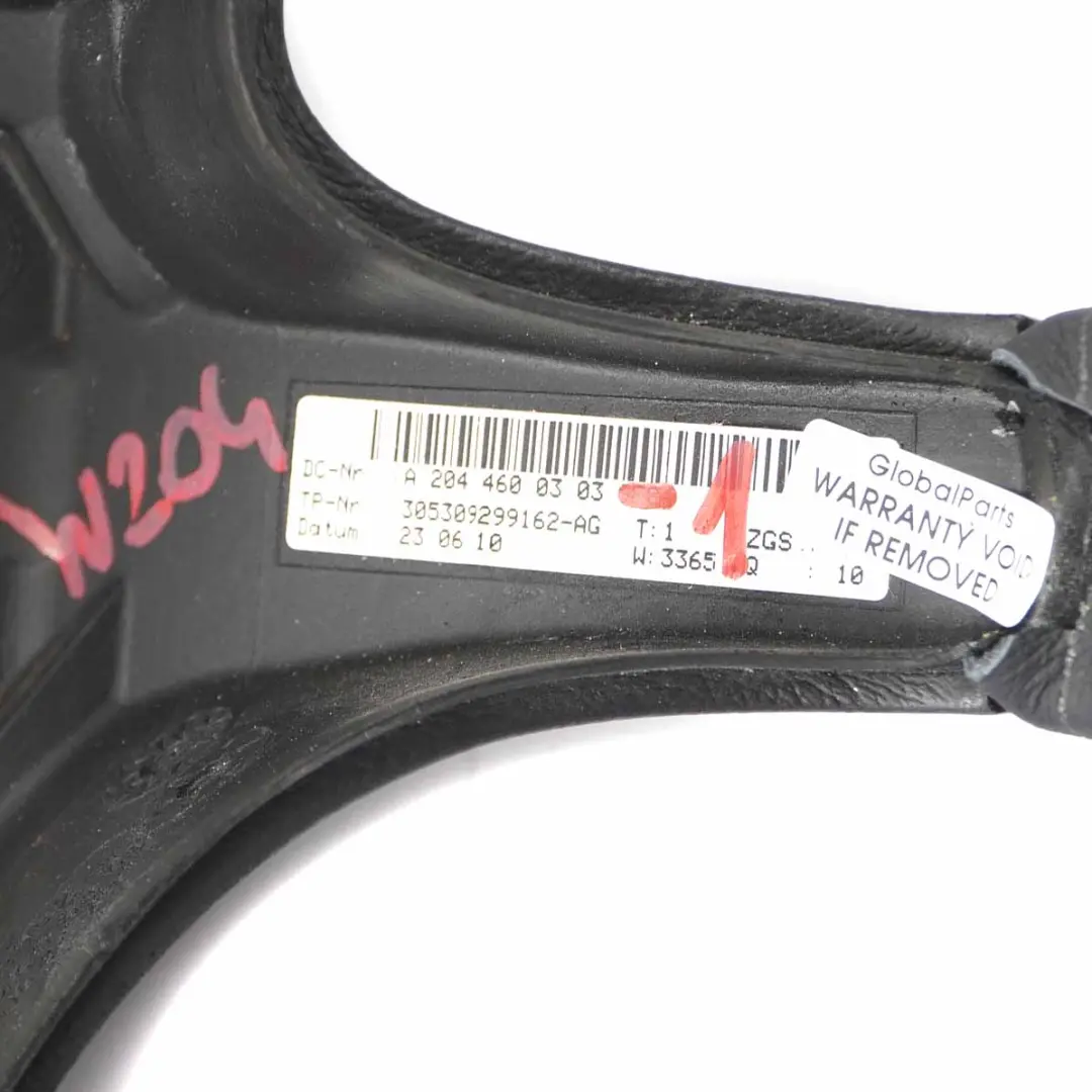  Steering Wheel Mercedes W204 NEW Black Leather with Black Threads - SKU A2044600303-1 - Part number  A2044600303