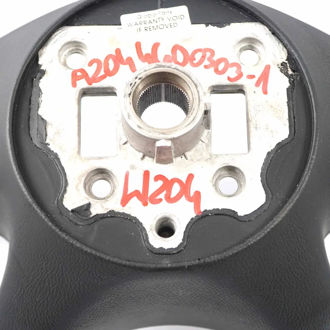  Lenkrad Mercedes W204 NEU Schwarzes Leder Mit Schwarzen Fäden - SKU A2044600303-1 - Teilenummer  A2044600303