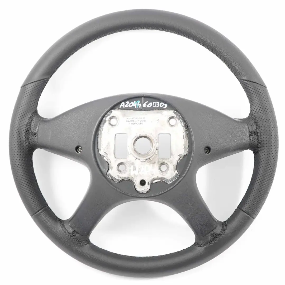  Mercedes-Benz C-Class W204 NEW Black Leather Steering Wheel with Black Threads - SKU A2044600303-2 - Part number  A2044600303