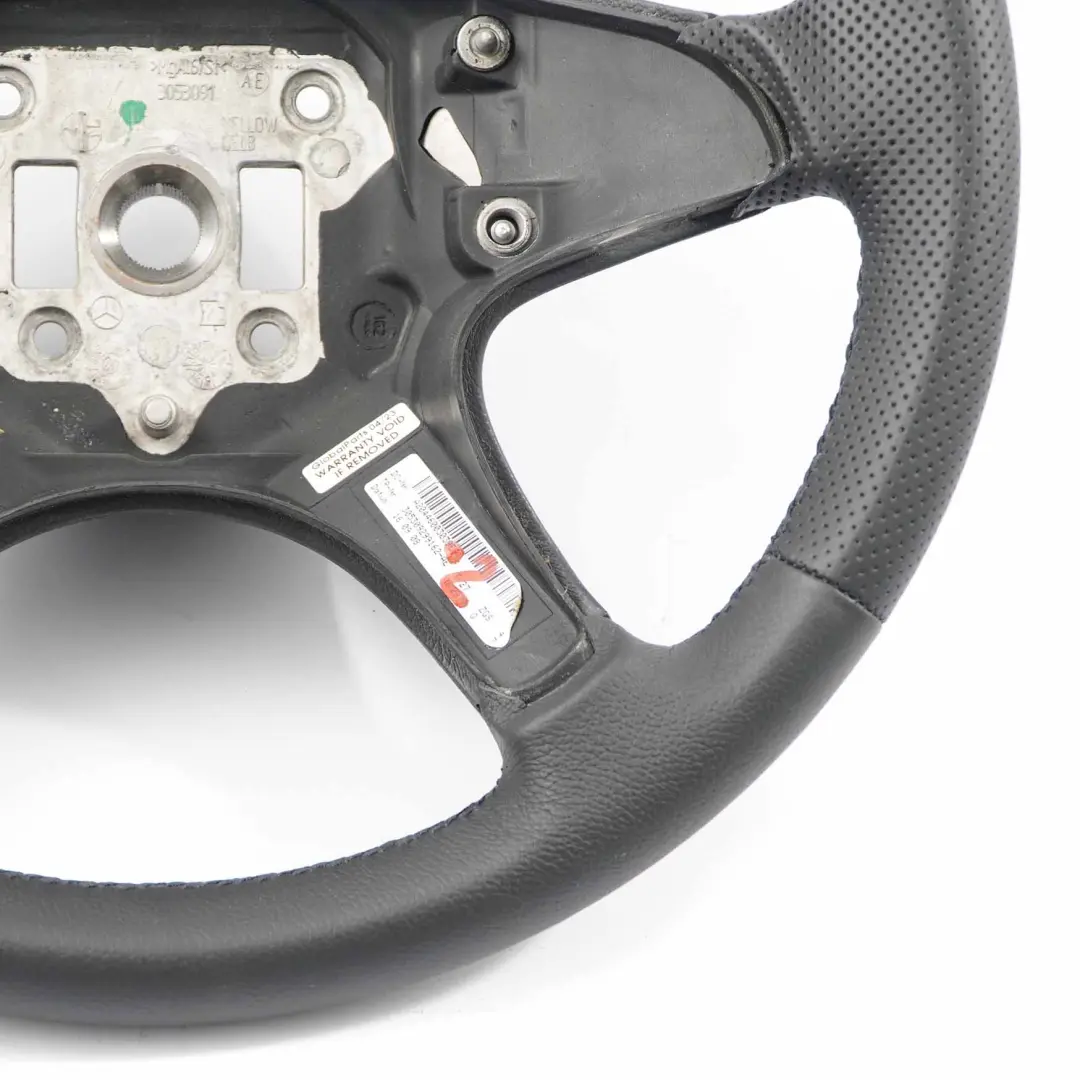  Mercedes-Benz C-Class W204 NEW Black Leather Steering Wheel with Black Threads - SKU A2044600303-2 - Part number  A2044600303