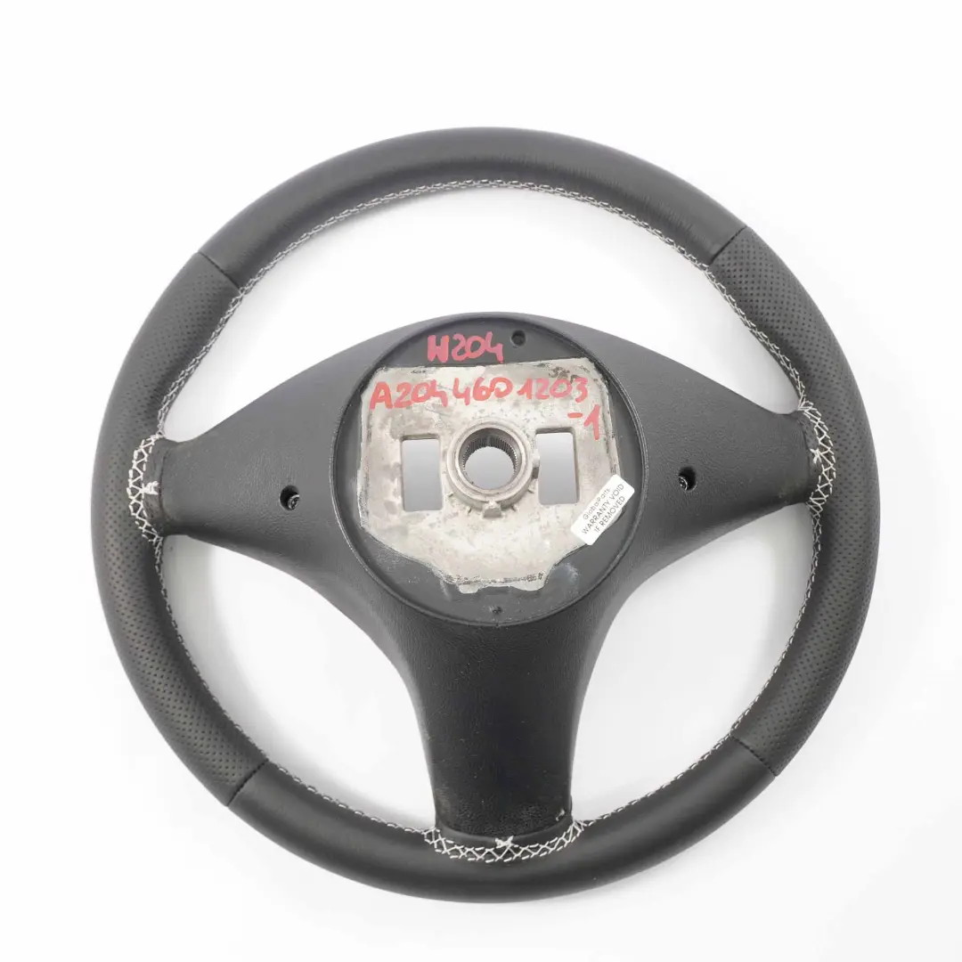  Mercedes-Benz C-Class W204 NEW Black Leather Steering Wheel with White Threads - SKU A2044601203-1 - Part number  A2044601203