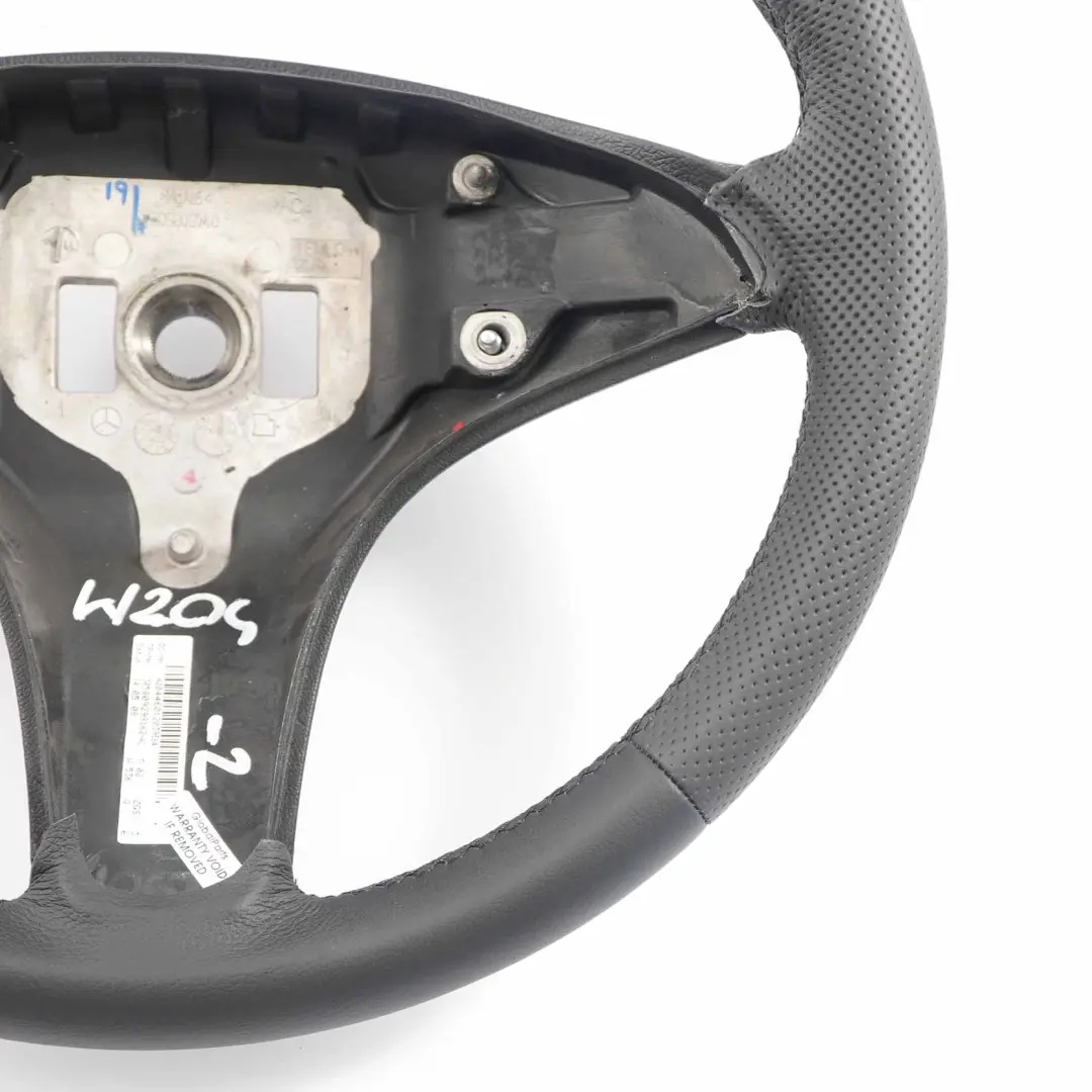 NEU Schwarz Leder Lederlenkrad Lenkrad mit Schwarz Fäden Mercedes W204 - SKU A2044601203-2 - Teilenummer A2044601203