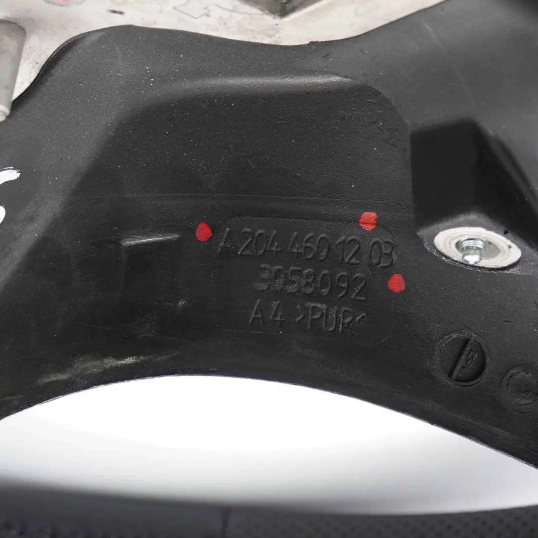 NEU Schwarz Leder Lederlenkrad Lenkrad mit Schwarz Fäden Mercedes W204 - SKU A2044601203-2 - Teilenummer A2044601203