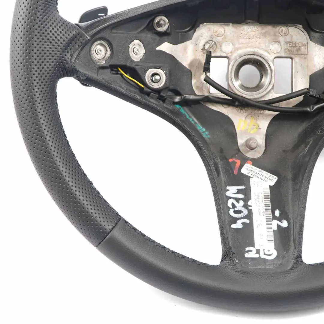 Leather Sport Steering Wheel Paddle Shift Black Threads to Mercedes W204 NEW Black with Part number A2044601703 Mercedes W204 NEW Black Leather Sport Steering Wheel Paddle Shift Black Threads - SKU A2044601703-2 - Part number A2044601703