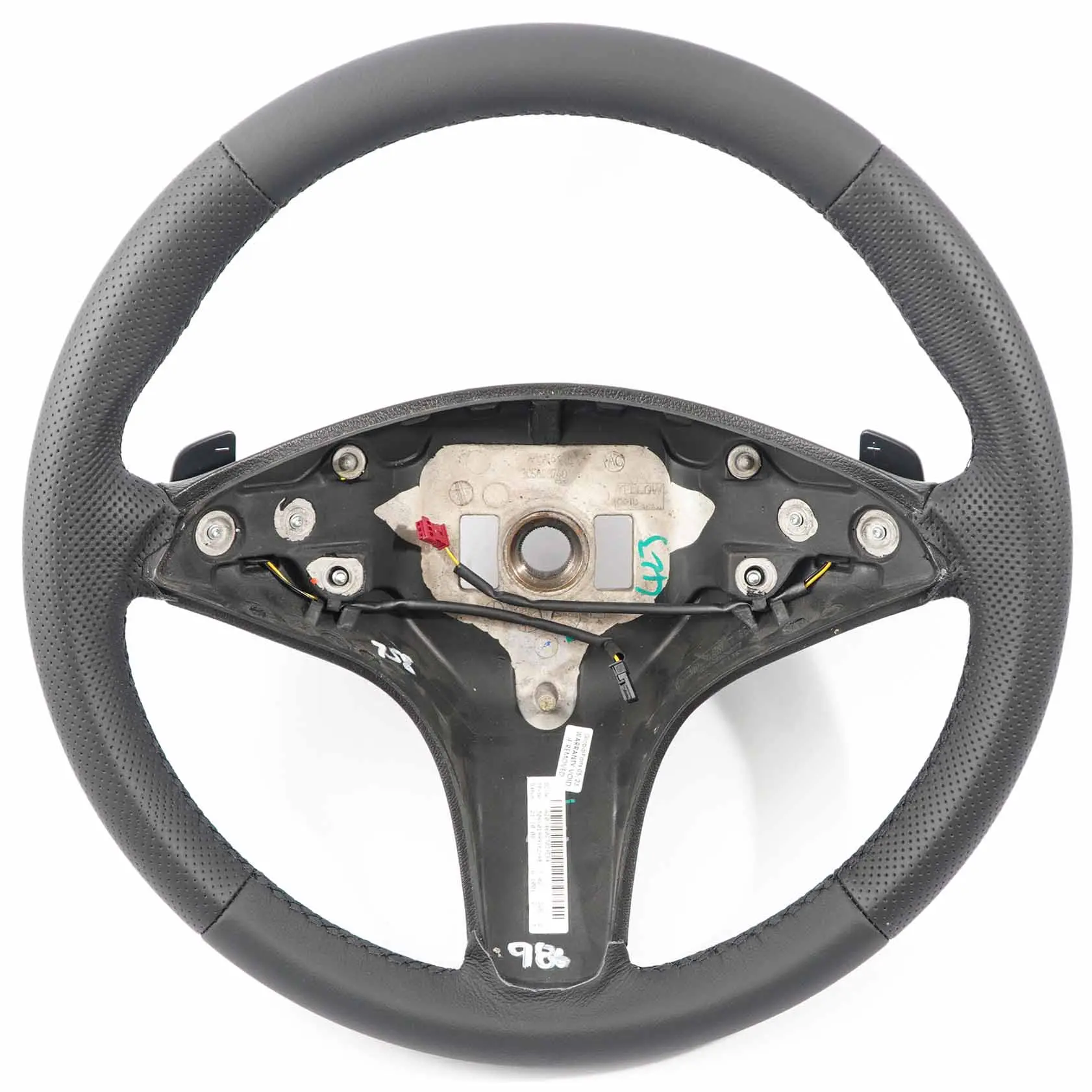 Mercedes W204 NUOVO volante sportivo in pelle nera Paddle Shift Nero filettature