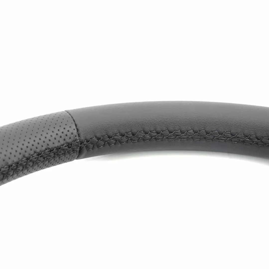 Mercedes W204 NEW Black Leather Sport Steering Wheel Paddle Shift Black Threads - SKU A2044602703-2 - Part number A2044602703