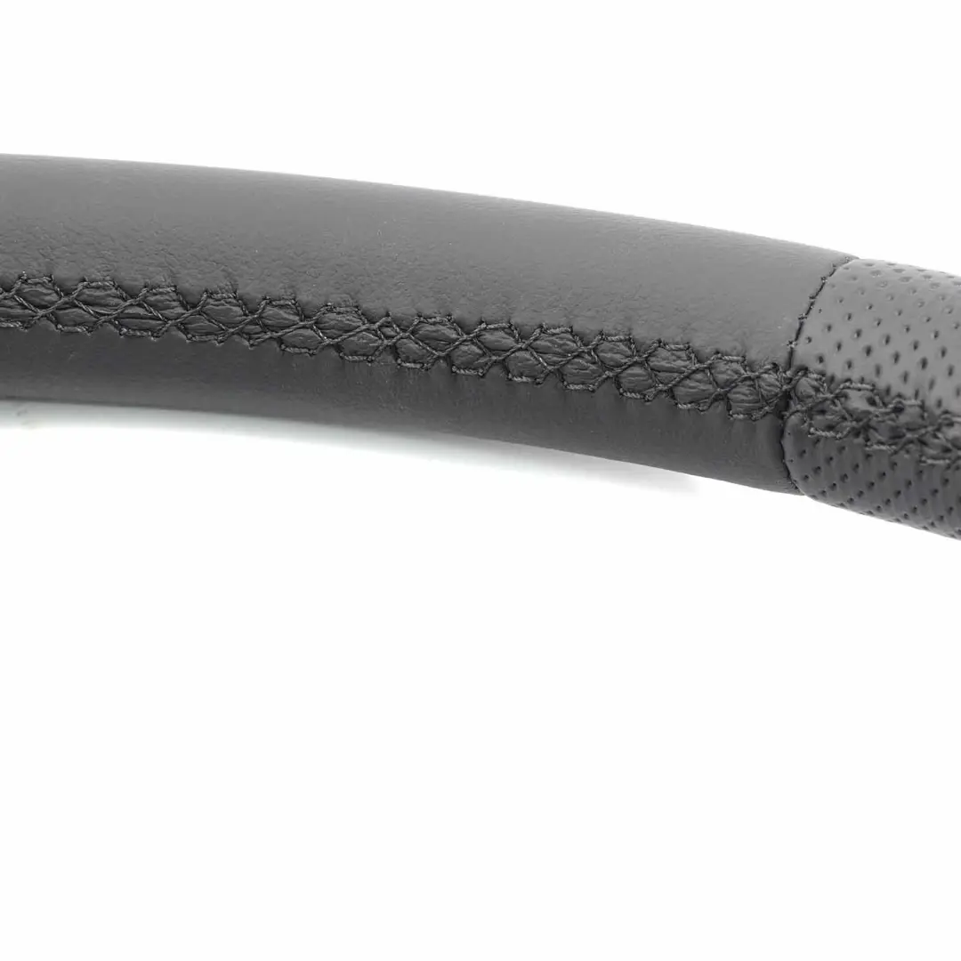 Mercedes W204 NEW Black Leather Sport Steering Wheel Paddle Shift Black Threads - SKU A2044602703-2 - Part number A2044602703