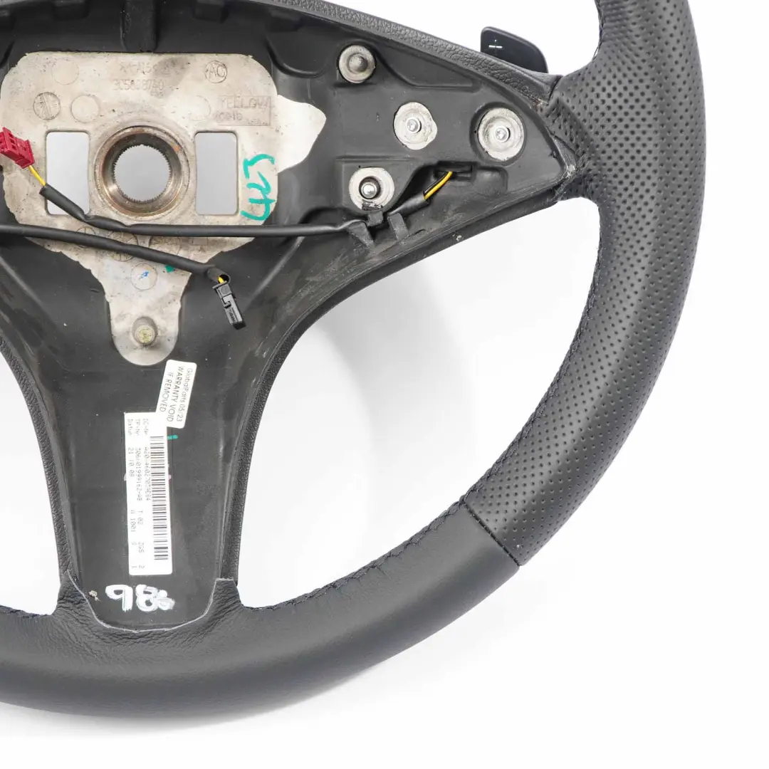 Leather Sport Steering Wheel Paddle Shift Black Threads to Mercedes W204 NEW Black with Part number A2044602703 Mercedes W204 NEW Black Leather Sport Steering Wheel Paddle Shift Black Threads - SKU A2044602703-2 - Part number A2044602703