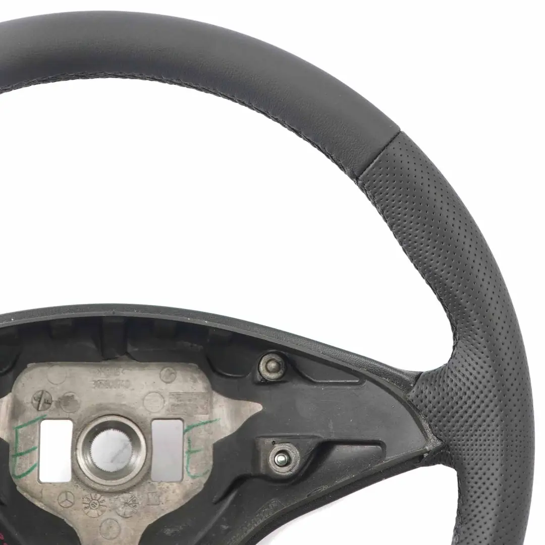 Leather Steering Wheel with Black Threads Mercedes W204 NEW Black - SKU A2044603203-1 - Part number A2044603203