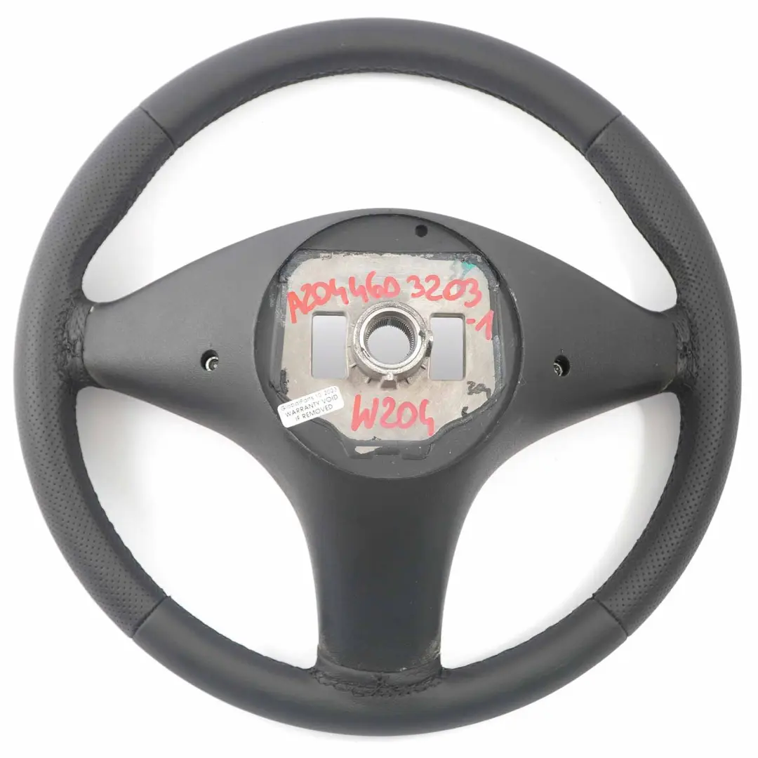 Mercedes W204 NUEVO Volante de Cuero Negro con Hilos Negros - SKU A2044603203-1 - Número de pieza A2044603203
